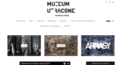 Desktop Screenshot of muzeumutracone.pl