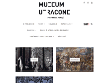 Tablet Screenshot of muzeumutracone.pl